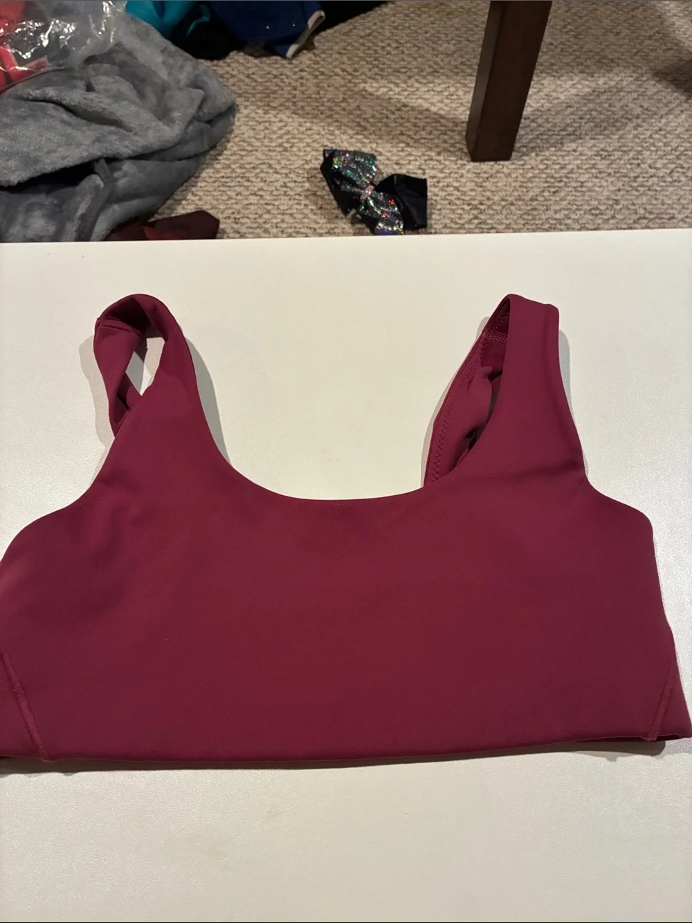 Nike Berry Scoop Neck Sports Bra